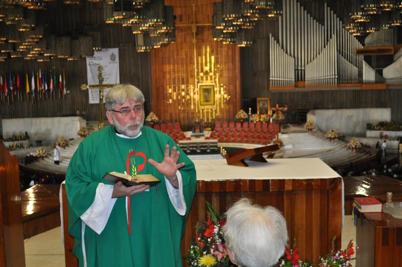 Inside the Basicila of Our Lady of Guadulupe, Mexico City